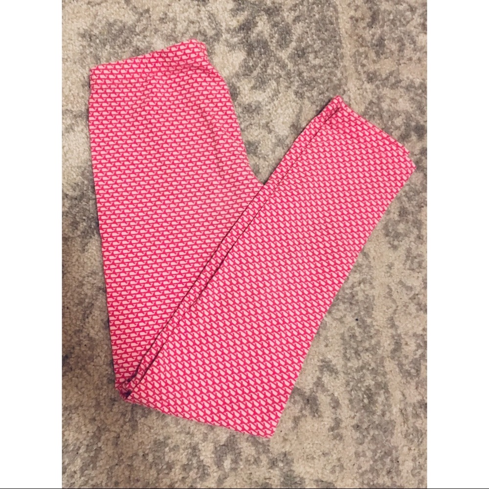Vineyard Vines Pink Whale Leggings